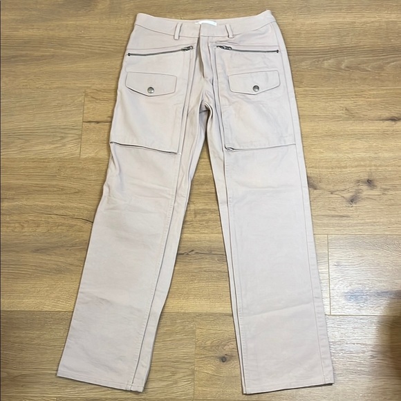 Jill Stuart | Front pocket straight leg khaki cargo pant Women’s size 2 outdoors - Picture 1 of 8